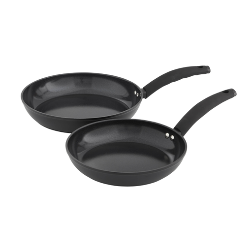 Swan Black Stealth 2 Piece Frying Pan Set