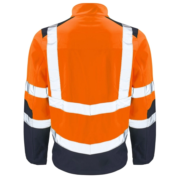 Picture of Supertouch Supertouch Hi Vis 2 Tone Orange Softshell Jacket