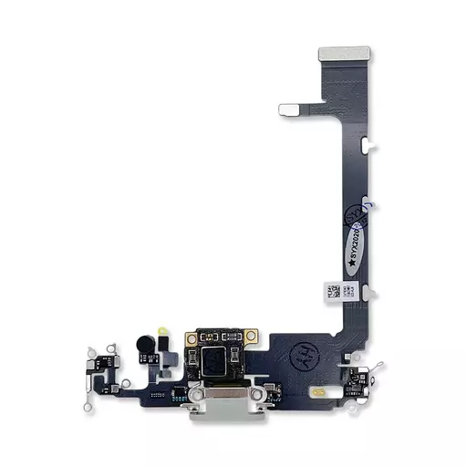 Charging Port Flex Cable (w/ Board) (White) (RECLAIMED) - For iPhone 11 Pro Max