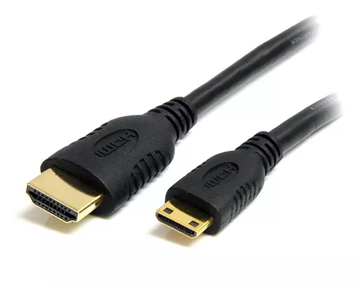 StarTech.com 2m Mini HDMI to HDMI Cable with Ethernet - 4K 30Hz High Speed Mini HDMI to HDMI Adapter Cable - Mini HDMI Type-C Device to HDMI Monitor/Display - Durable Video Converter Cord