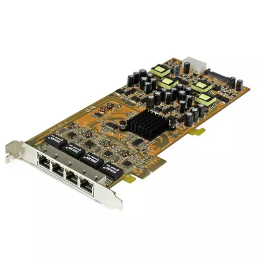 StarTech.com 4 Port Gigabit Power over Ethernet PCIe Network Card - PSE / PoE PCI Express NIC