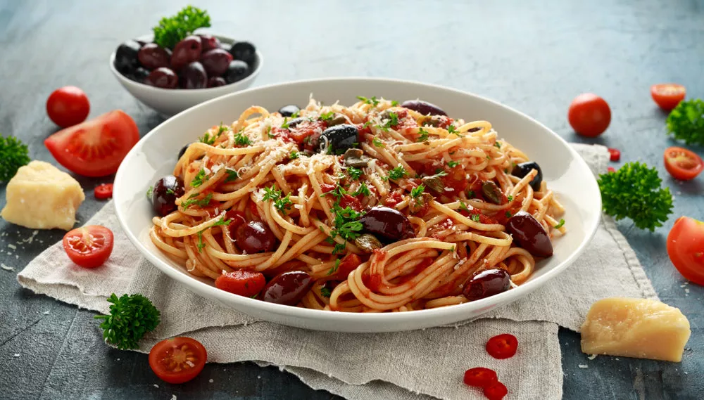 Quick and easy spaghetti puttanesca