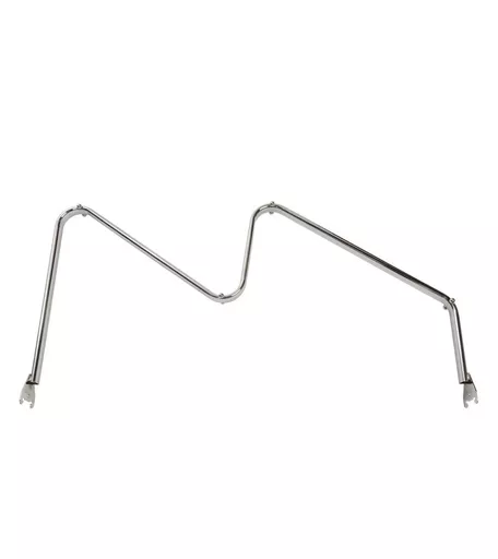 ALD System - Chrome Zig Zag Rail for Uprights 1000mm - 50mm Pitch