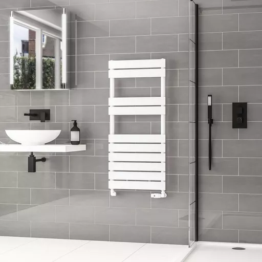 Addington II Towel Rail 1110 x 500 Type10 Gloss White