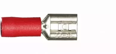 Red Female Spade Connector Terminals (Pack of 100) - (Various)