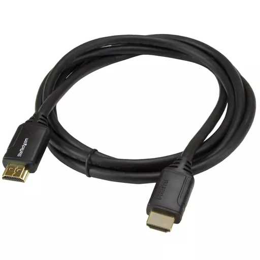 StarTech.com 6ft (2m) Premium Certified HDMI 2.0 Cable with Ethernet - High Speed Ultra HD 4K 60Hz HDMI Cable HDR10 - HDMI Cord (Male/Male Connectors) - For UHD Monitors, TVs, Displays