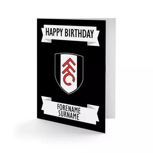 Fulham FC Crest Birthday Card
