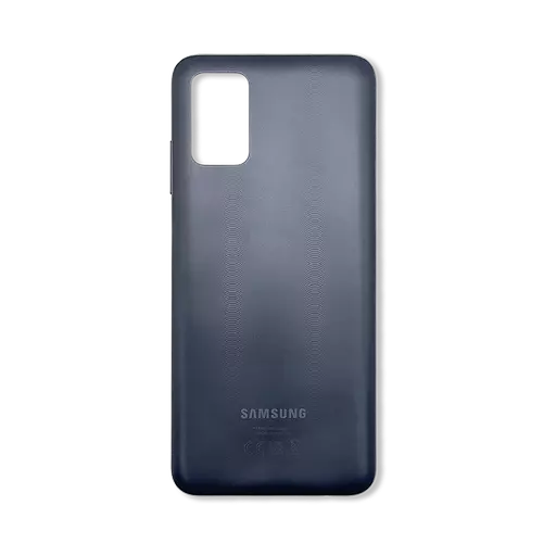 Back Cover w/ Camera Lens (Service Pack) (Black) - For Galaxy A03s (A037)
