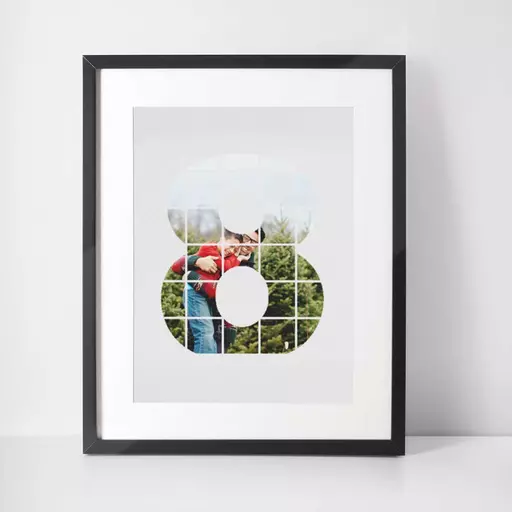 Personalised Photo Wall Art - 8 Years