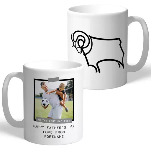 Derby County FC Best Dad Ever Photo Upload Mug