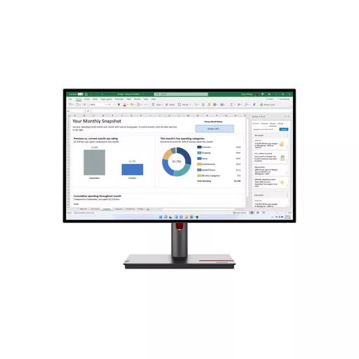 Lenovo ThinkVision P27h-30 68.6 cm (27") 2560 x 1440 pixels Quad HD IPS