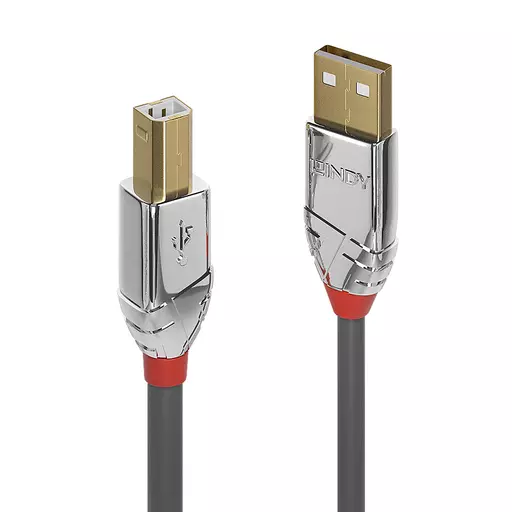 Lindy 5m USB 2.0 Type A to B Cable, Cromo Line