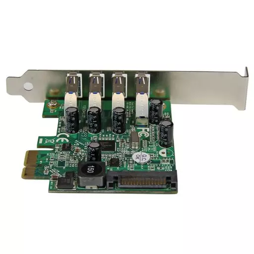 StarTech.com 4 Port PCI Express PCIe SuperSpeed USB 3.0 Controller Card Adapter with UASP - SATA Power