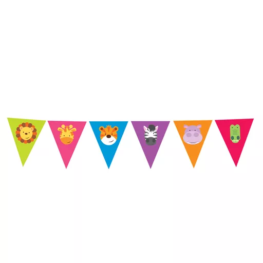 Jungle Friends Pennant Banner