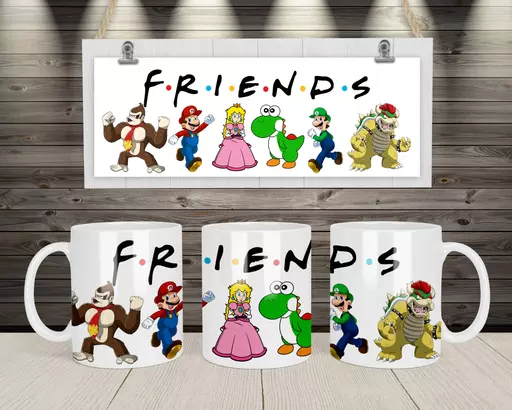 Personalised Character Mug For Friends - Add Names