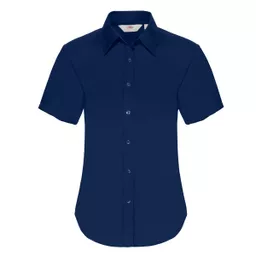 Lady-Fit Short Sleeve Oxford Shirt