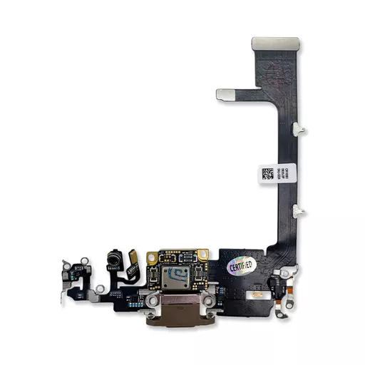 Charging Port Flex Cable (w/ Board) (Gold) (CERTIFIED - Aftermarket) - For iPhone 11 Pro