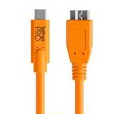 Tether Tools TetherPro USB-C to Micro-B Cable Black or Orange Swatch