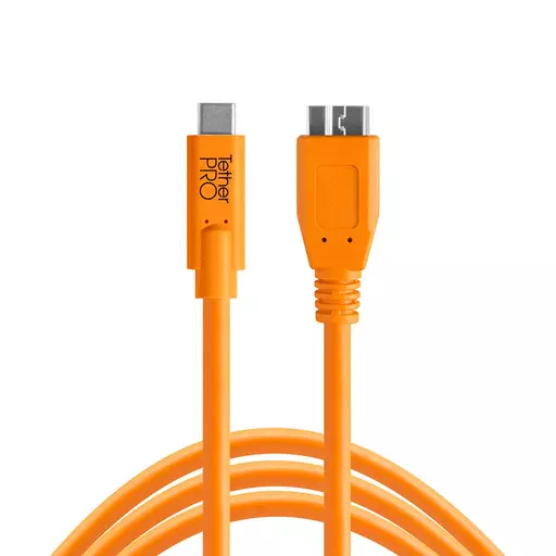 Tether Tools TetherPro USB-C to Micro-B Cable Black or Orange