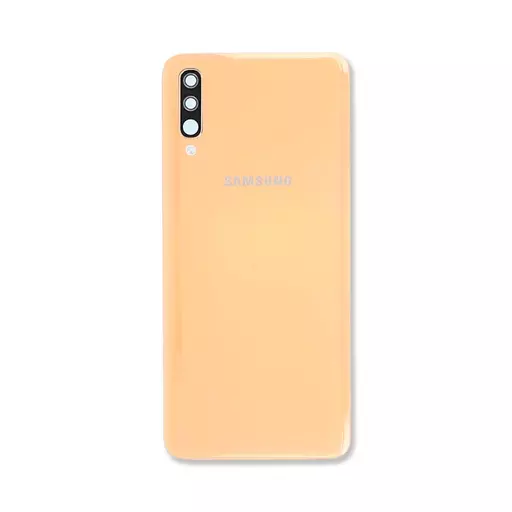Back Cover w/ Camera Lens (Service Pack) (Coral) - For Galaxy A70 (A705)