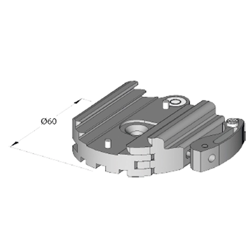 Arca Swiss Quick Flip-Lock Mount with 1/4 "and 3/8" Thread