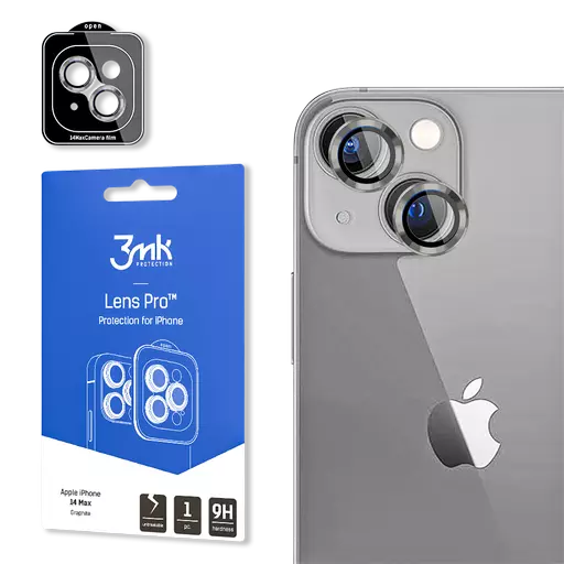 3mk - Lens Protection Pro (Graphite) - For iPhone 14 Plus