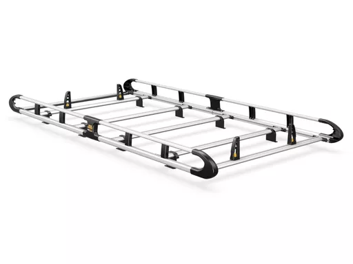 Volkswagen Caddy 2020-Onwards L2, H1 Twin Rear Doors - ULTI Rack+ (Aluminium) - 5 Bar Roof Rack