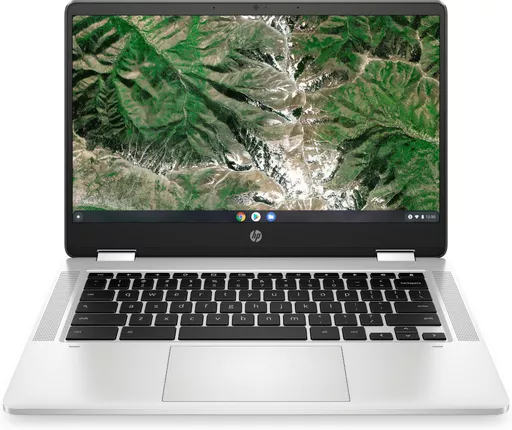 HP Chromebook x360 14a-ca0010na Intel® Pentium® Silver N5030 35.6 cm (14") Touchscreen Full HD 4 GB LPDDR4-SDRAM 128 GB eMMC Wi-Fi 5 (802.11ac) ChromeOS Silver