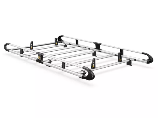 Vauxhall Combo 2012-2018 L2, H1 Twin Rear Doors - ULTI Rack+ (Aluminium) - 5 Bar Roof Rack