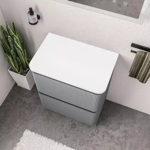 Belice Sintered Stone Top 610x395mm - White