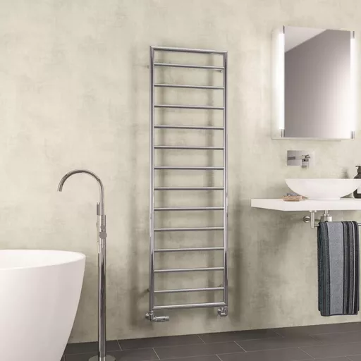Kenilworth 1600 x 500mm. Towel Rail Chrome