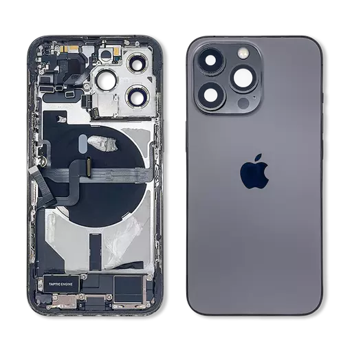 Back Housing With Internal Parts (RECLAIMED) (Grade C) (Graphite) (No CE Mark) - For iPhone 13 Pro