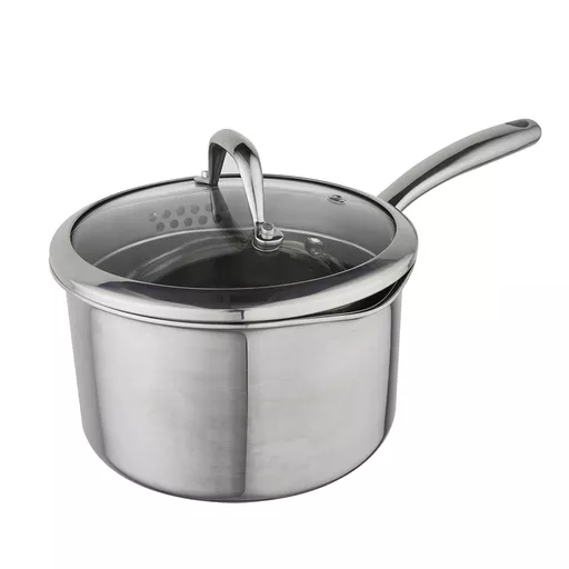 Tri-Ply 18cm Saucepan with Lid