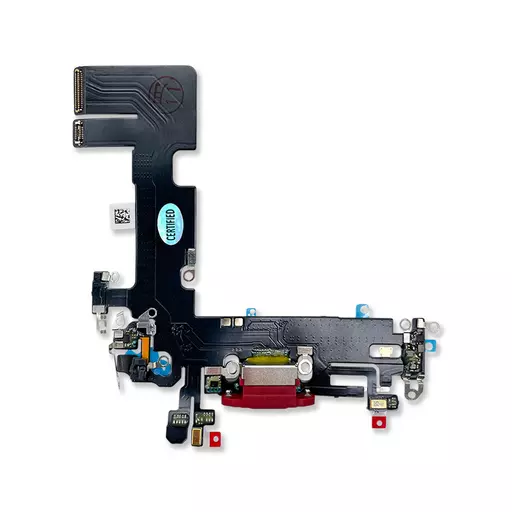 Charging Port Flex Cable (Red) (CERTIFIED - Aftermarket) - For iPhone 13