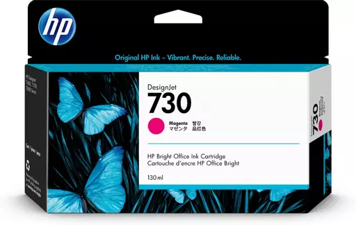 HP P2V63A/730 Ink cartridge magenta 130ml for HP DesignJet T 1600/1700/940