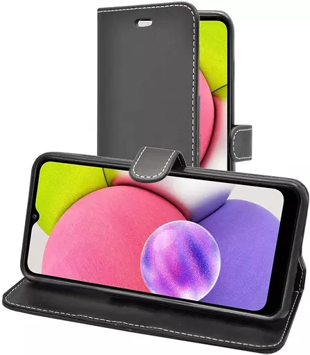 Wallet for Galaxy A03s - Black