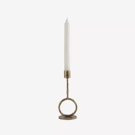 Antique Gold Candleholder, Ronde, Small