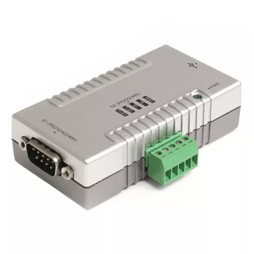 StarTech.com 2 Port USB to RS232 RS422 RS485 Serial Adapter with COM Retention