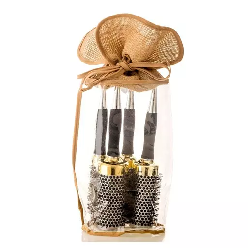 Head Jog Gold Thermal Brush Set