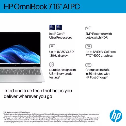 HP OmniBook 7 AI 16-ay0003na Intel Core Ultra 5 225H Laptop 40.6 cm (16