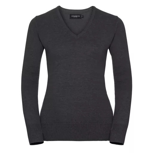 Ladies' V-Neck Knitted Pullover