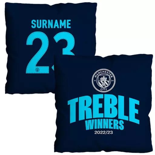 Manchester City Treble Winners 18" Back of Shirt Cushion