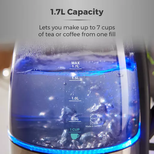 Infinity Ombre 1.7 Litre Glass Schott Kettle