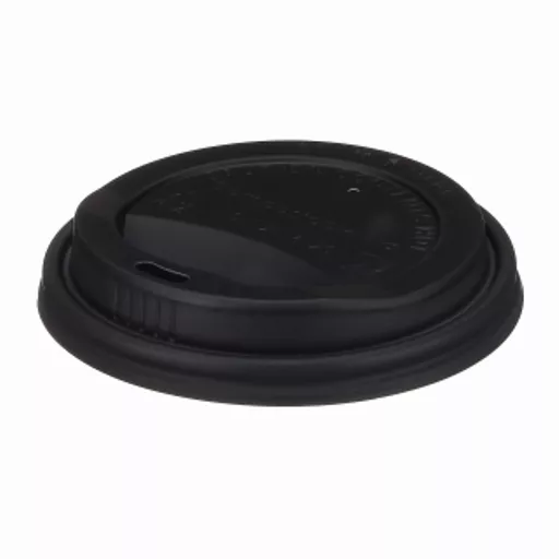 10/12/16OZ BLACK CPLA HOT CUP SIP LID - (1X1000)