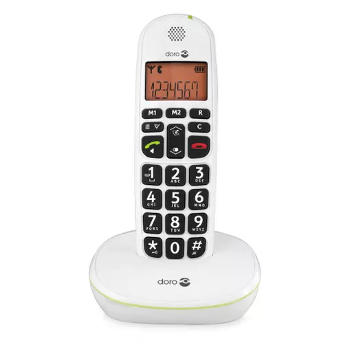 Doro PhoneEasy 100w DECT telephone Caller ID White