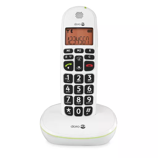 Doro PhoneEasy 100w DECT telephone Caller ID White