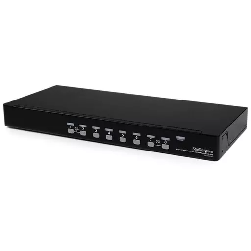 StarTech.com 8 Port 1U Rackmount USB KVM Switch with OSD