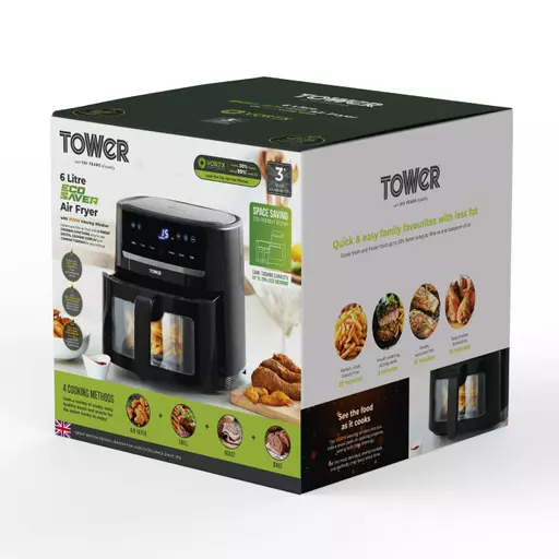 TOWER Vortx 6L Colour Air Fryer  GADGETHEAD New Products Reviewed & Rated