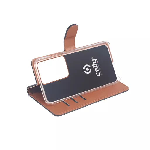 Celly WALLY mobile phone case 17.5 cm (6.9") Wallet case Black
