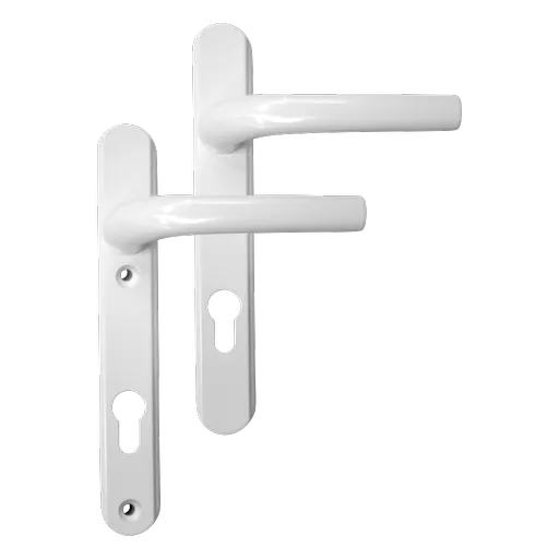 Greenteq Alpha 92 Lever/Lever UPVC Furniture - 220mm Backplate